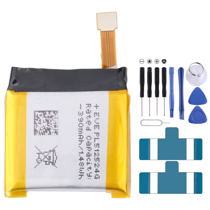 Huami AMAZFIT T-rex Verge Lite 390mAh PL512524G PL502524V Battery Replacement Huami AMAZFIT T-rex Verge Lite 390mAh PL512524G PL502524V Battery Replacement